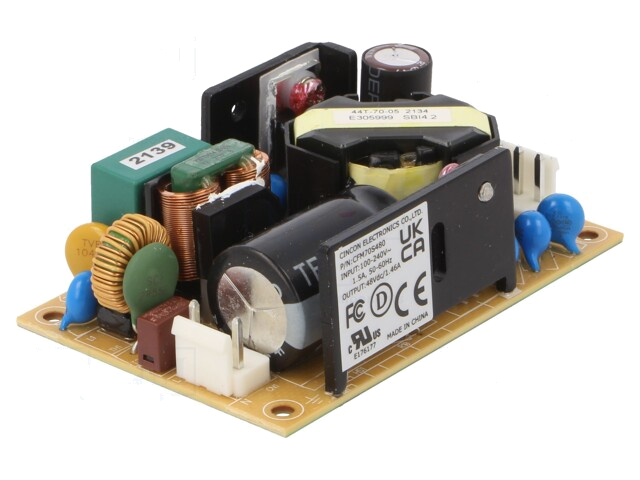 Voedingseenheid: schakelende; open; 70W; 90÷264VAC; 48VDC; 1,46A Voedingseenheid: schakelende; open; 70W; 90÷264VAC; 48VDC; 1,46A
